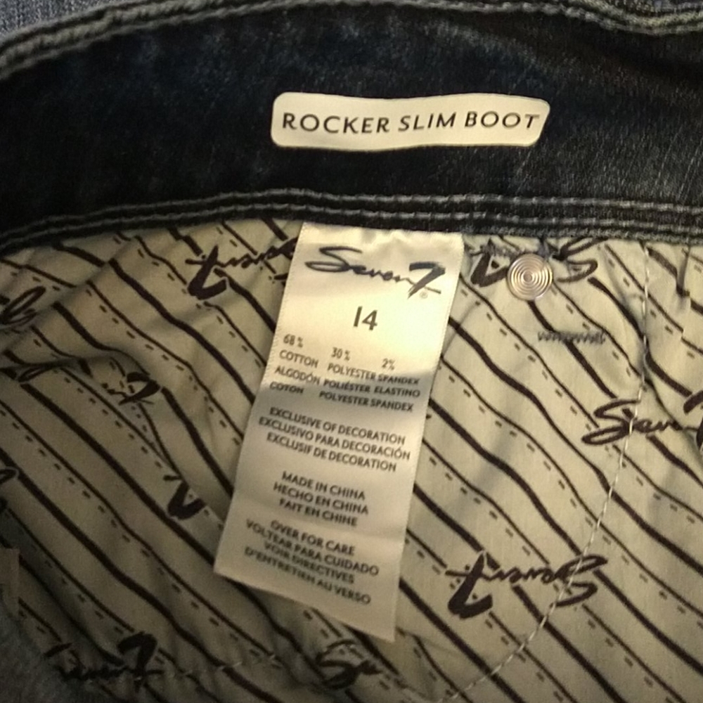 Seven7 mid rise slim boot jeans - Picture 7 of 9